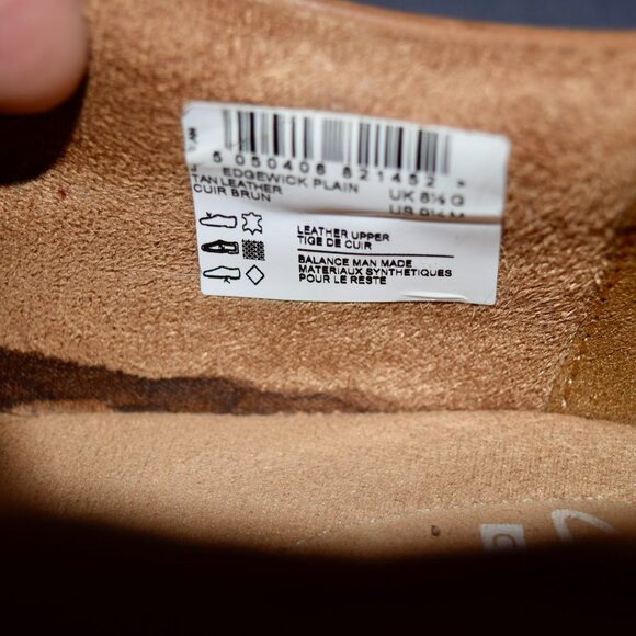 Clarks Men's 9.5 Brown Leather Edgewick Plain Derby Casual Shoes - Picture 6 of 7